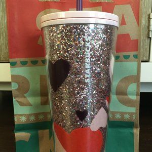 Glitter 2021 Starbucks Valentines Day cup
